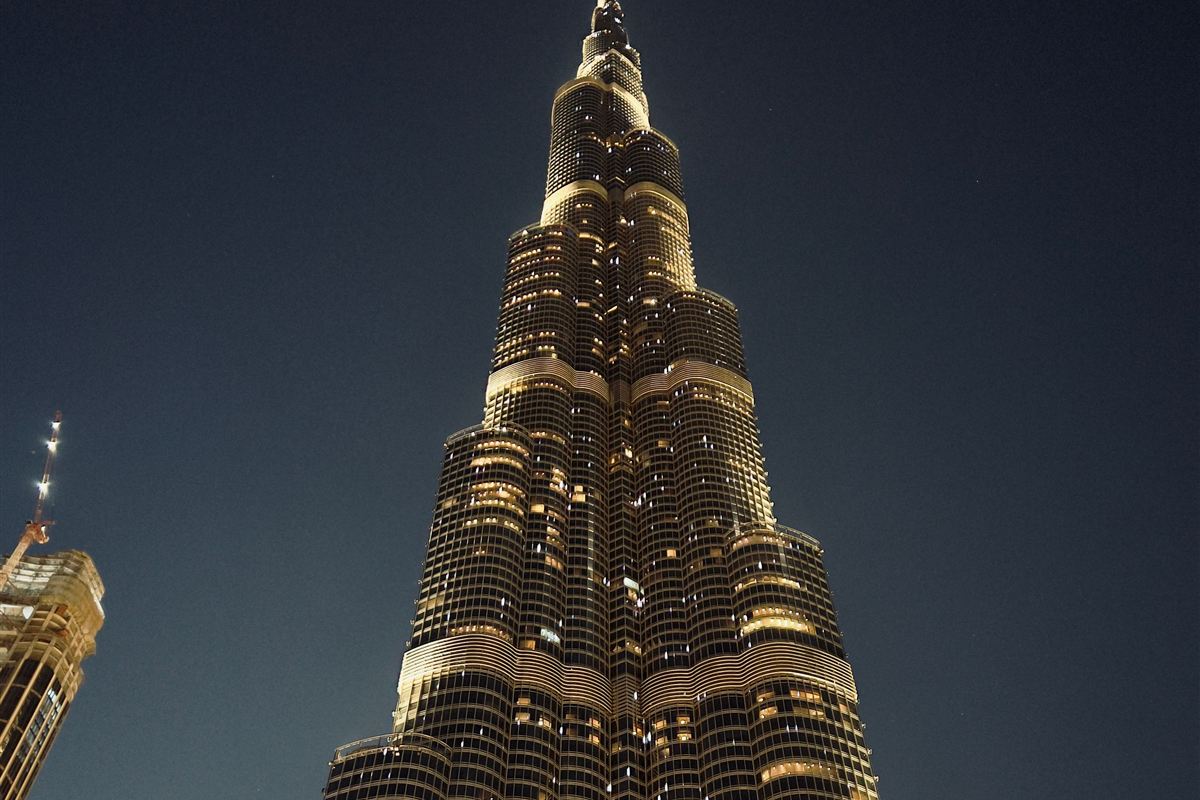 Burj Khalifa, Dubai, at night